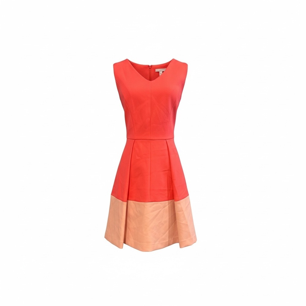 Milly Coral and Peach Mini Dress - Picture 2 of 4